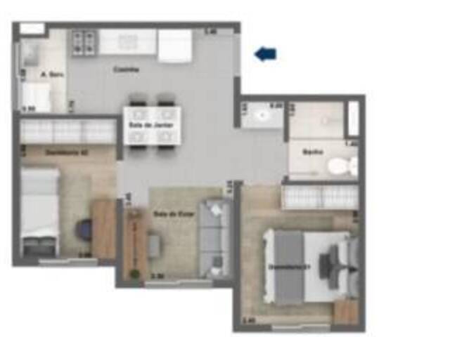 #8 - Apartamento para Venda em São Paulo - SP - 2